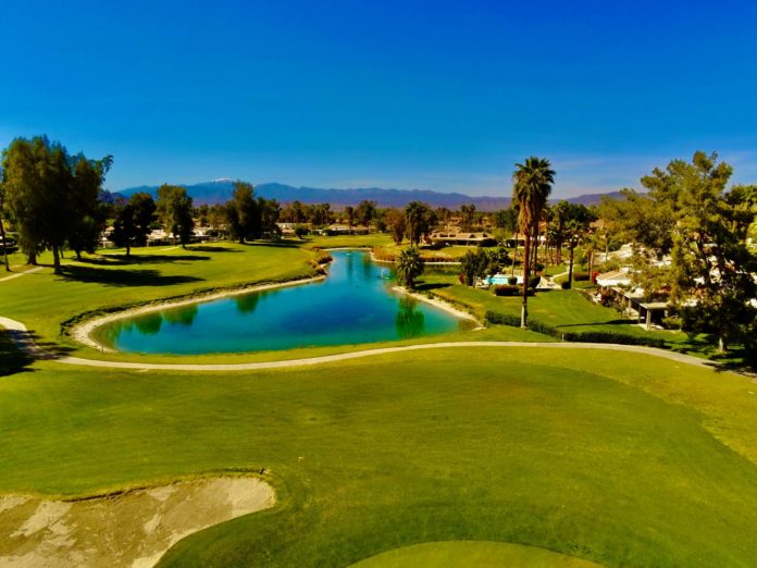 A golf course in Palm Springs, CA.