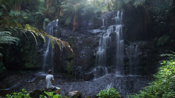 A waterfall in Rio Grande do Sul, Brazil