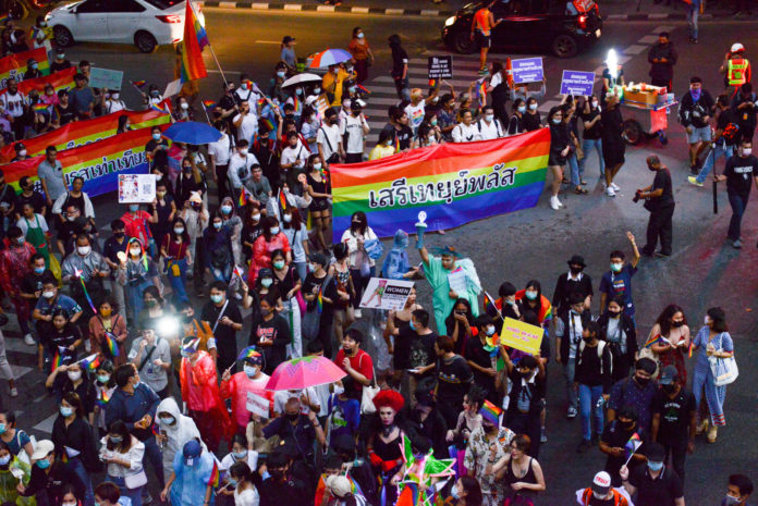 LGBTQ activists in Bangkok.