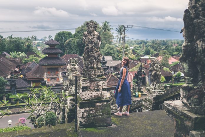 Woman traveling in Bali