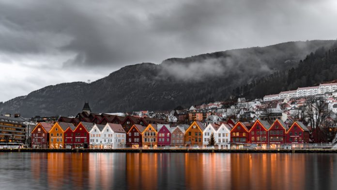 Scenery in Bergen, Norway