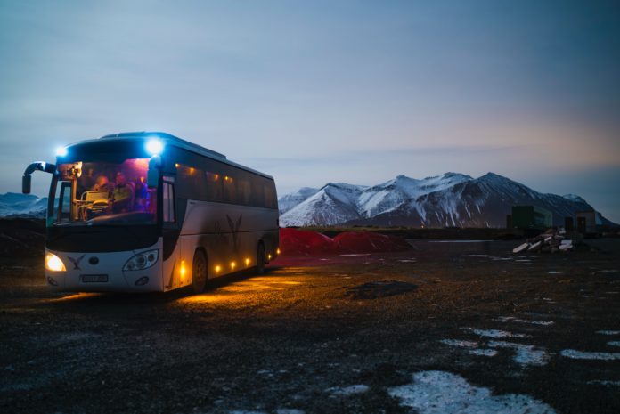 A bus trip in Reykyavik, Iceland