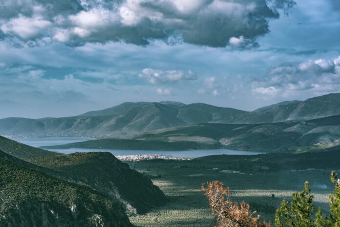 View from Delphi, Greece, Delphi