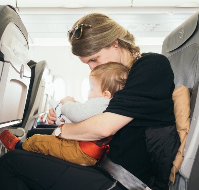 Baby on plane