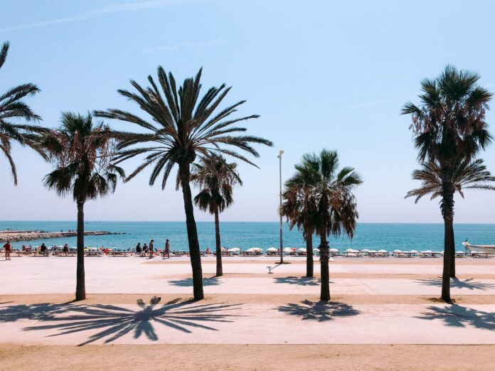 Barceloneta beach, Barcelona, Spain