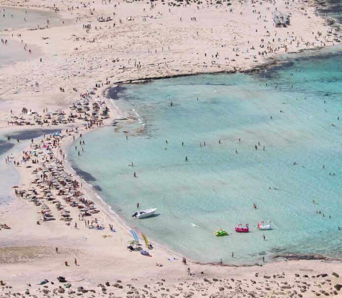 Balos Beach in Crete, Greece