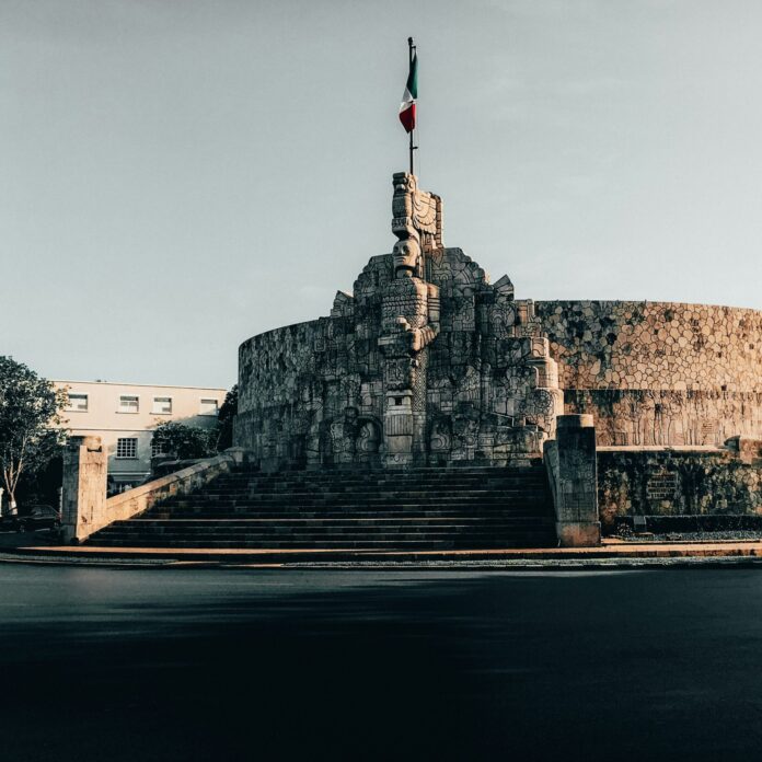 Patria monument in Merida, Mexico