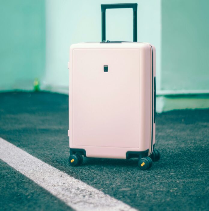 White suitcase