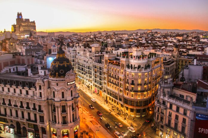 Calle Gran Vía, Madrid, Spain